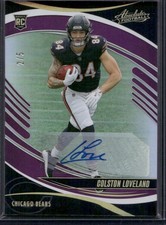 2025 Panini Absolute #114 Colston Loveland Signature Rookies Spectrum Purple #/5