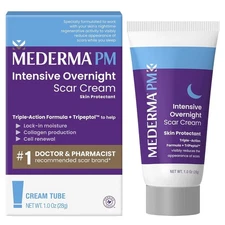 Mederma Pm Intensive Overnight Scar Cream, Works With Skin's Nighttime