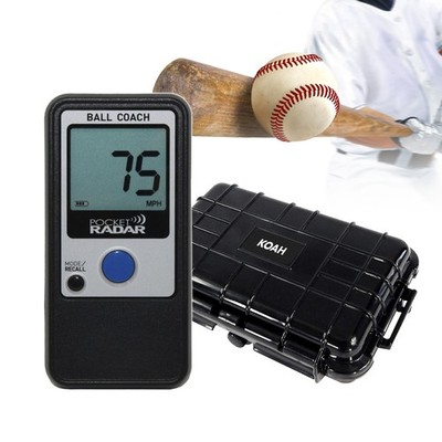 Pocket Radar Ball Coach Training Tool Radar Gun Weatherproof Hard Case