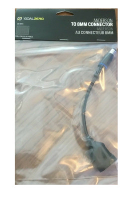 GOAL ZERO SOLAR HIGH POWER PORT TO 8MM CONNECTOR FOR YETI & SOLAR #98054