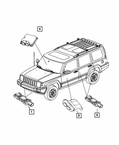 Genuine Mopar Occupant Restraint Module 68000233AD