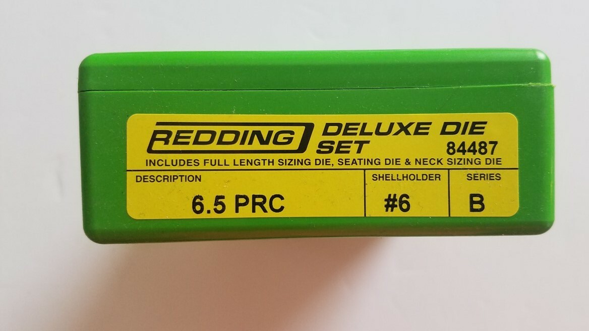 84487 REDDING 3-DIE FULL LENGTH / NECK DELUXE DIE SET - 6.5 PRC