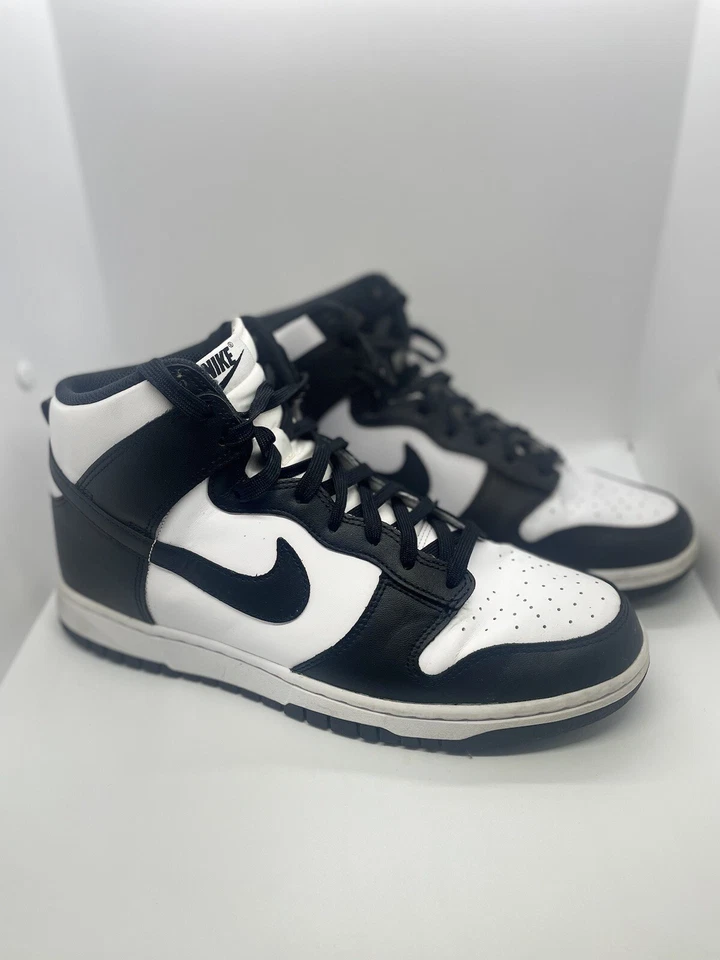 Size 10 - Nike Dunk High Black White, photo 4 of 5