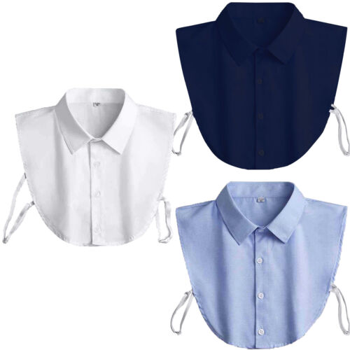 Fake Collar Detachable Half Shirt Lapel Peaked Decor Office Formal False Collar - Afbeelding 1 van 8