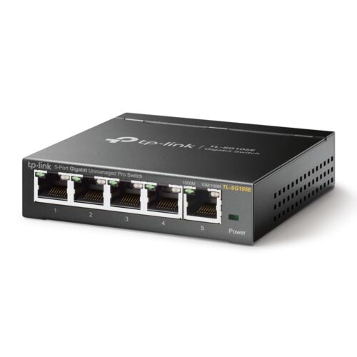 TP-LINK 5 Port Gigabit Network Desktop Easy Smart Switch 1000 Mbps - TL-SG105E - Afbeelding 1 van 3