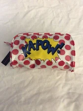 NEW SUPER HERO MAKE UP BAG “KA-POW” EASY CLEAN COLORFUL COOL NO BOUNDARIES
