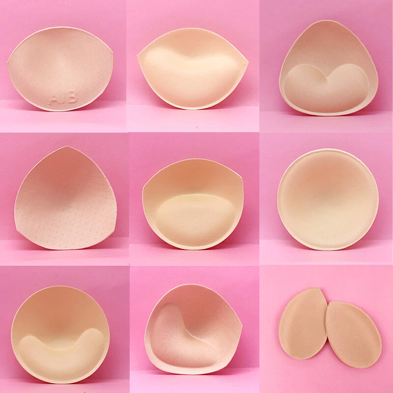 1 Pair Bra Pads Breast Enhancer Push Up Chest Pad Swimsuit Bikini Padding  Insert