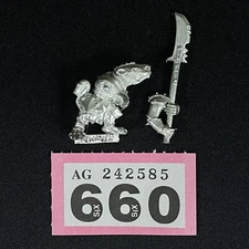 SKAVEN STORMVERMIN METAL OOP HALBERD WARHAMMER AGE OF SIGMAR THE OLD WORLD