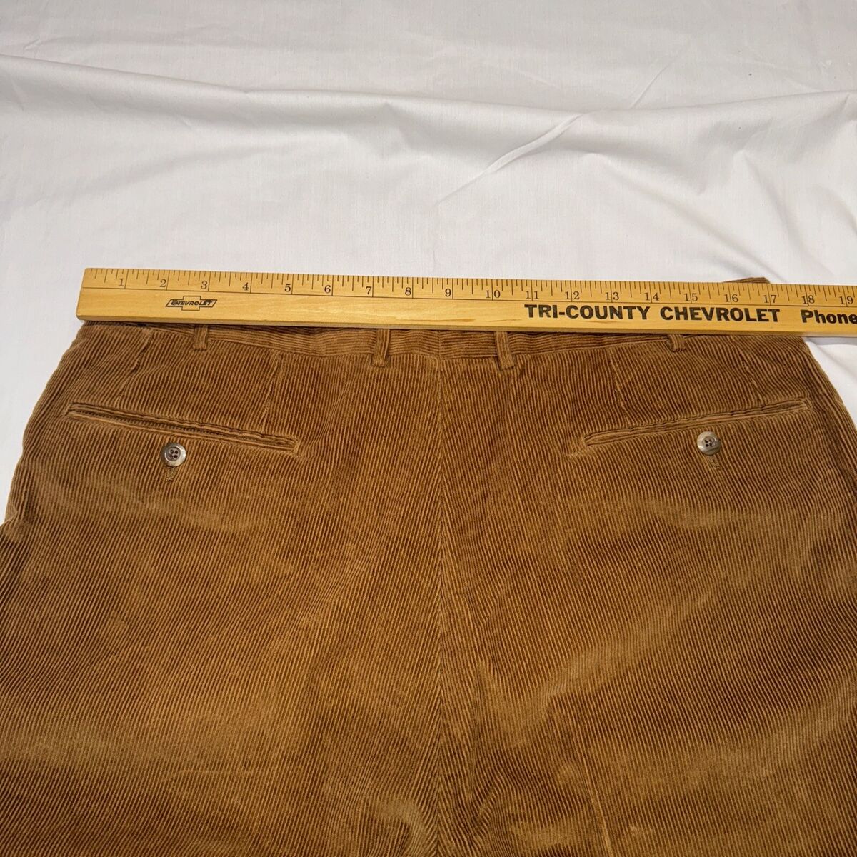 CORNELIANI Corduroy Trousers Brown Size US38 Stretch Tapered CORNELIANI Corduroy Trousers Brown Size US38 Stretch Tapered