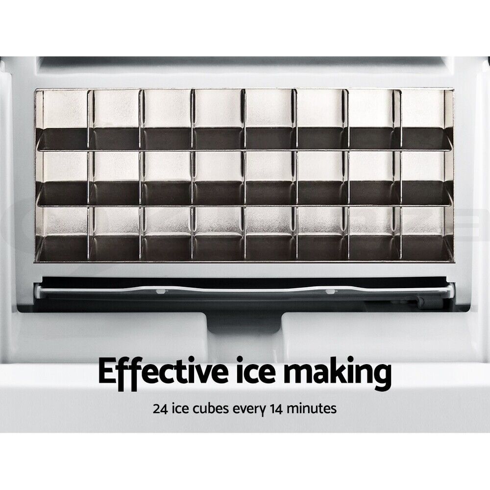 Devanti Ice Maker Machine Commercial Portable Ice Cube Tray Countertop
