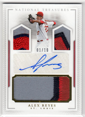 #/10 Patch Auto * Alex Reyes * 2016 National Treasures RPA PRIME ...