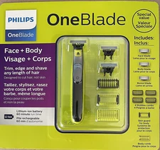 PHILIPS NORELCO ONEBLADE FACE & BODY ELECTRIC TRIMMER & SHAVER QP 2630/85