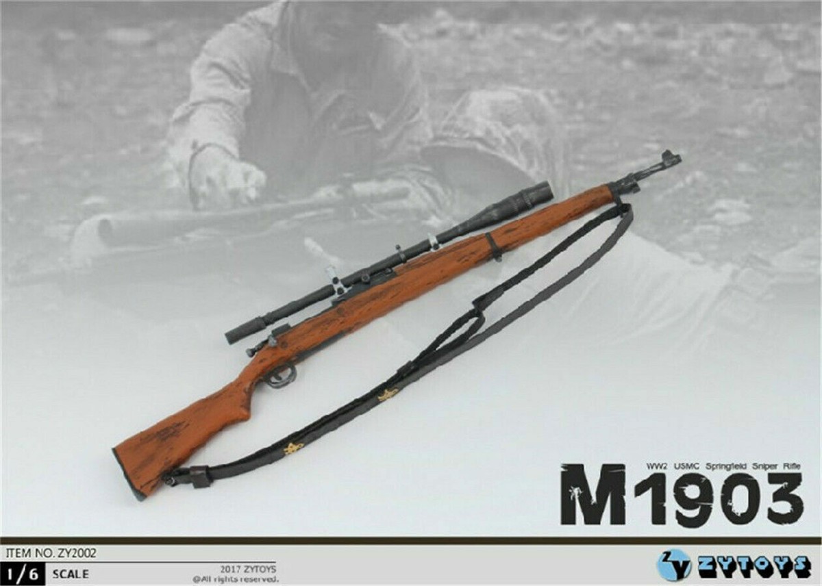 1/6 ZY TOYS ZY2002 M1903 WWII US Rifle Weapon Gun Model For 12