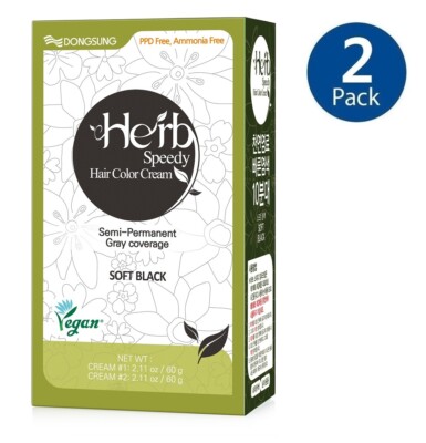 Natural Vegan Hair Dye Herb Speedy Allergic Ammonia PPD Free sensitive scalp