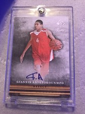 2013 SP Authentic Canvas Collection Giannis Antetokounmpo ROOKIE Auto 🔥🔥🔥