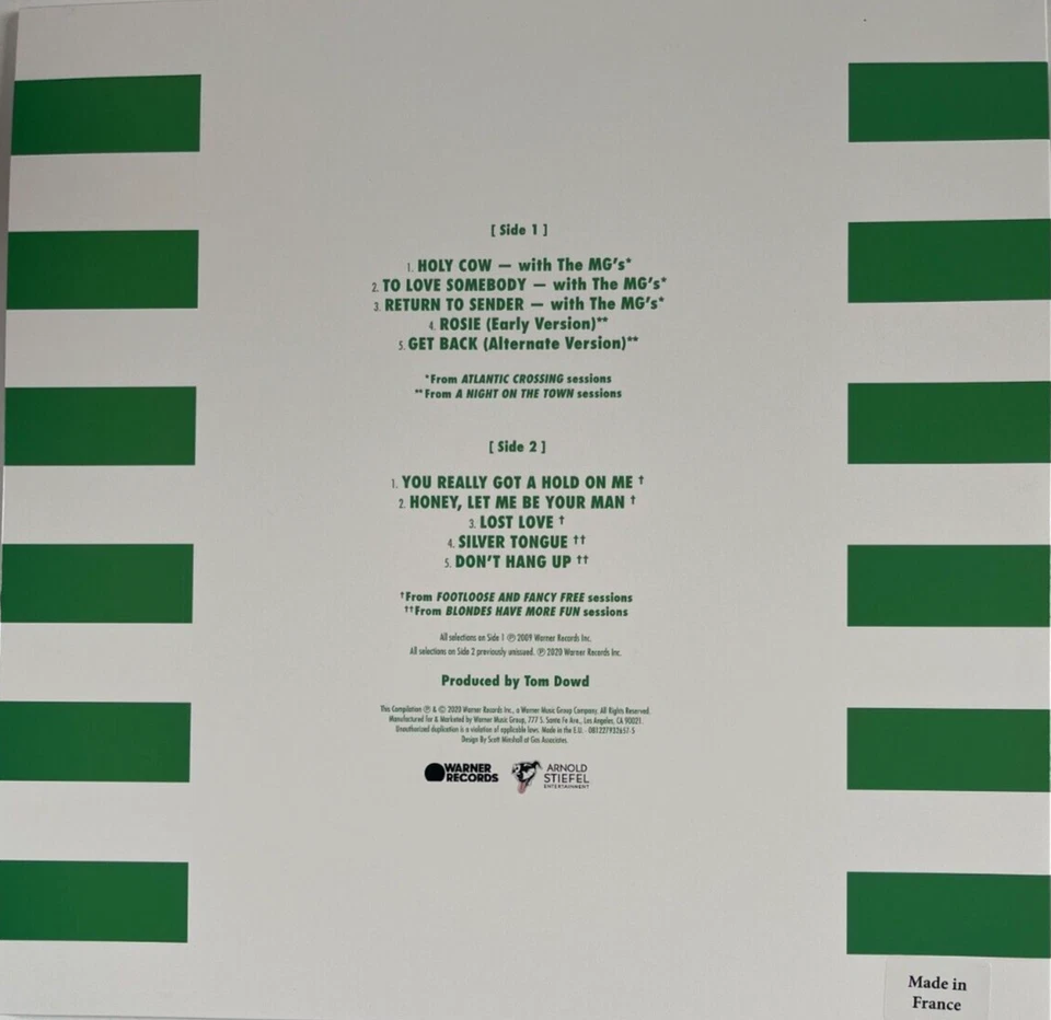 Rod Stewart, Encores 1975-1978, LP, NEW, not sealed, ex 2021 Box Set, Rarities - Image 2 of 2