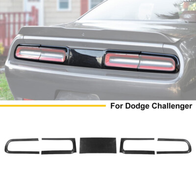 5stk Kohlefaser Rückleuchten Rahmen Abdeckung Set für Dodge Challenger 2015-23