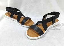 Report Girl's Natalie Black White Bottom Sandals - Size 11/1 NWB