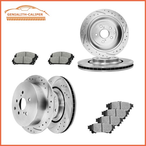 300mm Front & 282mm Rear Disc Brake Rotors And Pads Kit For 20042008