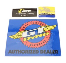 GT / Dyno Bicycles Dual Forces Authorized Dealer Sticker Decal BMX NOS w/ Bonus