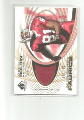 2004 SP GAME USED EDITION AUTHENTIC FABRIC GOLD #AFAB ANQUAN BOLDIN 045/100