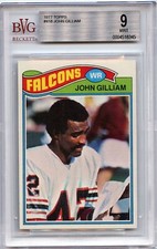 1977 Topps Football #418 JOHN GILLIAM BVG 9 💎Falcons