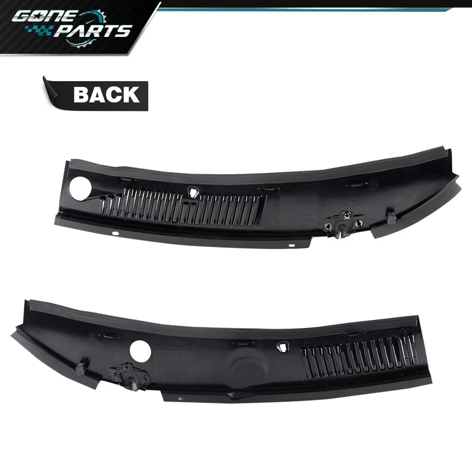 Windshield Cowl Cover Fit For 1999-2004 Ford Mustang Improved Wiper Cowl Grille - Image 3 of 4