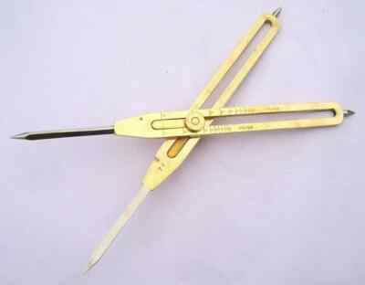 Brass Proportional Divider 9 Inches Engineer Drafting Scientific Tool Handmade