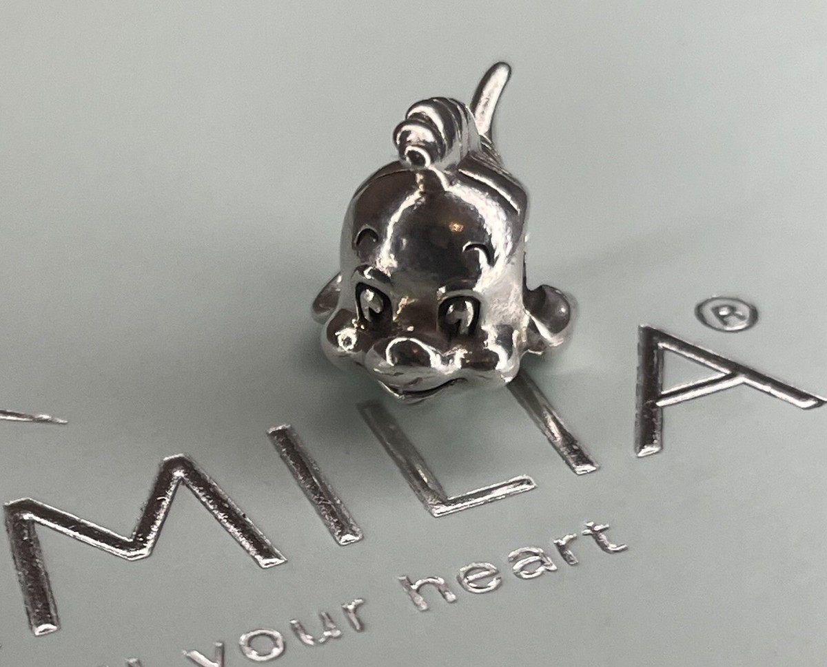 Chamilia 2010 Disney Little Mermaid Flounder Sterling Silver 925 Charm  Retired