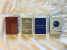 Playing cards from United Airlines China Airlines and Cathay Pacific Lot of four