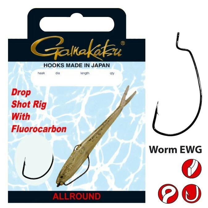 Gamakatsu Dropshot Rig Allround Länge 1,70m Hakengröße 1 0,35mm Fluorocarbon - Bild 2 von 2