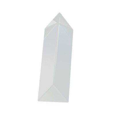 New 9cm Optical Glass Triple Triangular Prism Physics Teaching Light Spectrum