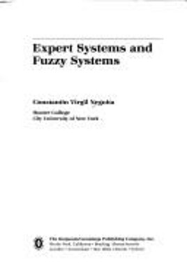 Expert Systems and Fuzzy Systems Hardcover Constantin V. Negoita