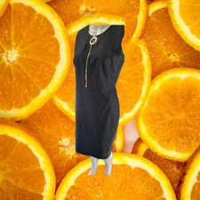 Calvin Klein Navy Sleeveless 1/2 Zip Dress Size