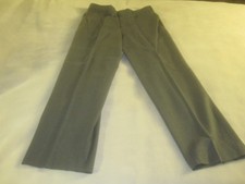 Farah Mens Blend Dress Pants No size tag Gray Slacks Flat Front 3220
