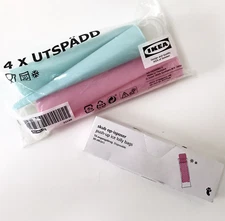 IKEA Utspädd 4 PINK BLUE Silicon ICE POP Makers +Disposable PUSH-UP Ice Bags NIB