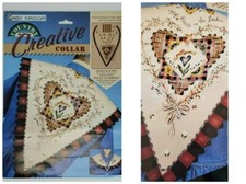 Vintage Daisy Kingdom Creative Collar Panel Cottagecore Heart is in the Garden