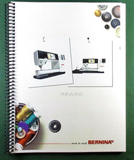 Bernina 830 Instruction Manual: 219 Pages Protective Covers