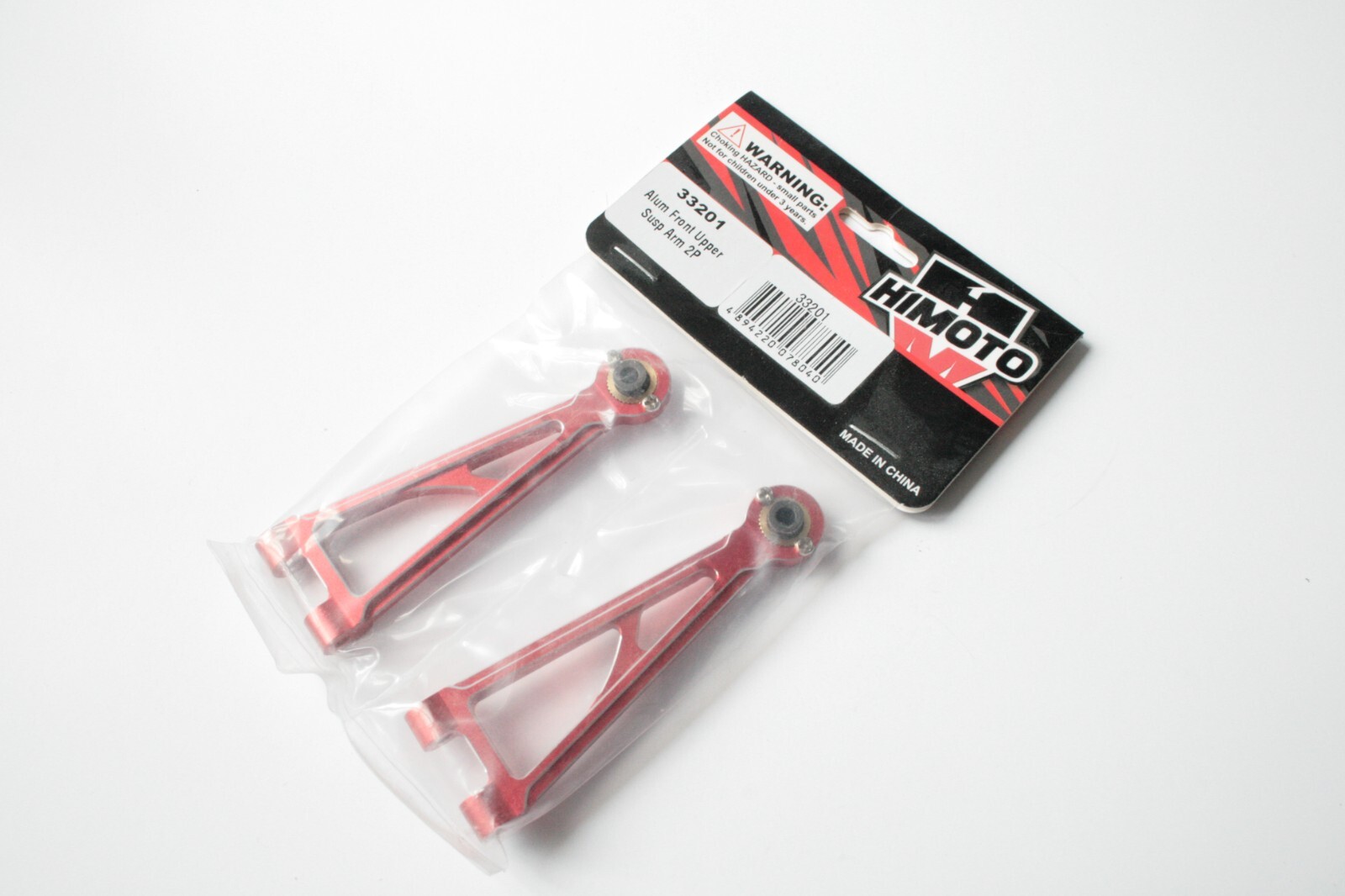 Himoto Red Aluminium Front Upper Suspension Arms - 33201 E10 SC XB DB HM XR