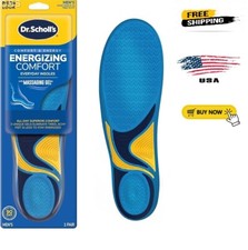 Dr Scholls Insoles Men WORK Massaging Gel Full Shoe Insole Sz 8-14 1 pair 