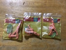 VTG LOT OF 3 ELASTOLIN WEICHPLASTIK UNBUILT PLASTIC SOLDIERS BRAND NEW 3  TALL