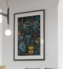 Dmt Entity Painting, Printable Wall Art