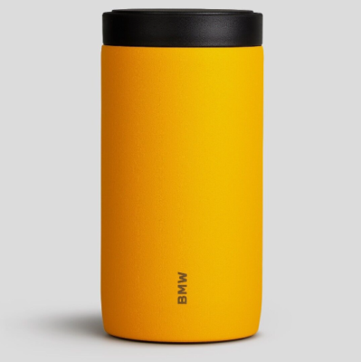 BMW Genuine Thermo Travel Mug/Cup Yellow 80235A87974 for sale  