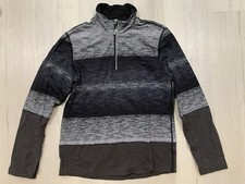 Lululemon Men  s 1/4 Zip Striped Pullover Jogger Top Stretch