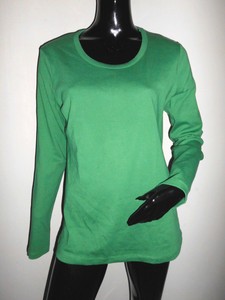 tee shirt vert manche longue