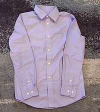 Cat  Jack Boys Long Sleeve Button Up Shirt Blue Size M 8-10