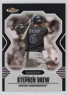 2007 Topps Finest Black Refractor 65/99 Stephen Drew #116 0n64