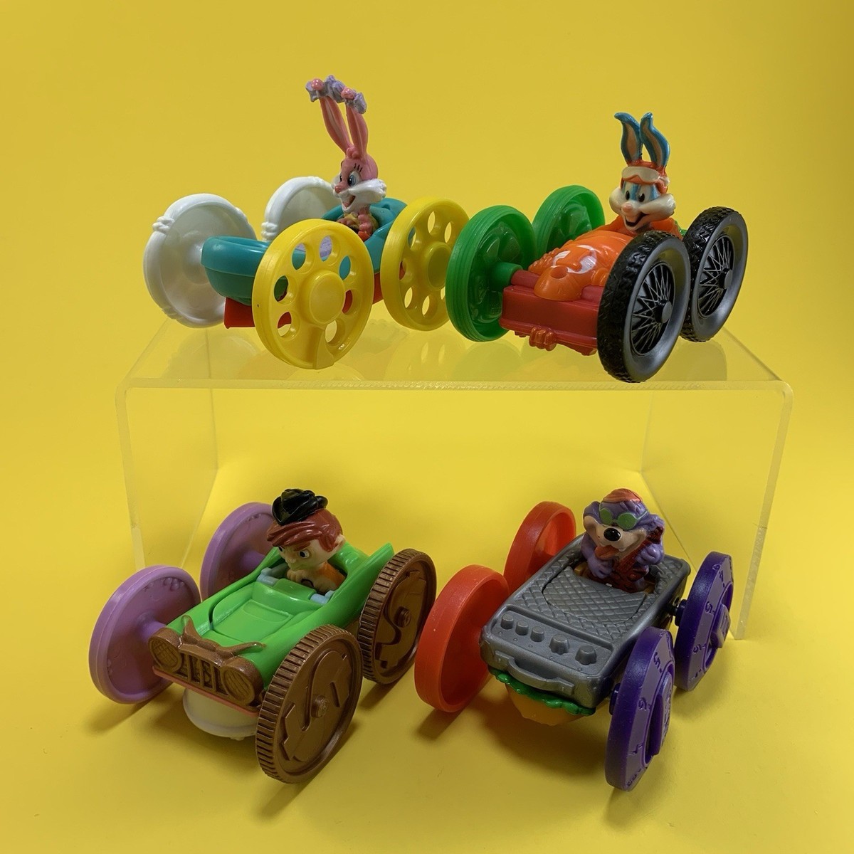 【稀少】80s ルーニーテューンズ ミニカーセット(MADE IN USA) VINTAGE LOONEY TUNES TINY TOON TOONS ADVENTURES FIGURES FLIP CARS