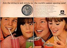 Alcoa Continental Can 1960s Vintage Magazine Ad Ring-Pull Soft Drink Can
