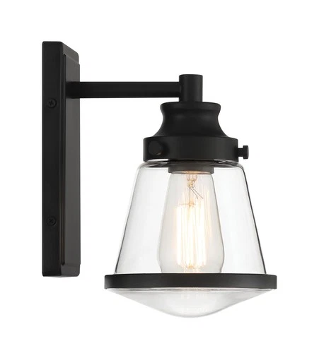 Minka Lavery 2581 Mannsdale 9" Tall Bathroom Sconce - Coal - Picture 3 of 4